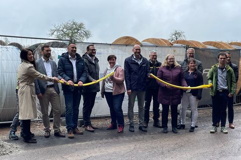 Spatenstich Breitbandausbau Bergorte