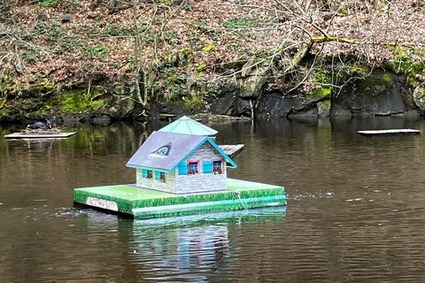 aquamotec_schwimmende Insel im Schwanensee