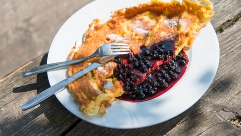 Blueberry pancakes